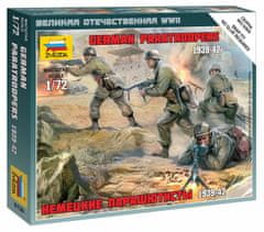 Zvezda figurky němečtí výsadkáři, Wargames (WWII) 6136, 1/72