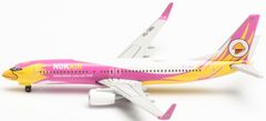 Herpa Boeing B737-86N(WL), společnost Nok Air, Named "Nok Petchnaamngern / นกเพชรน้ำเงิน", Thajsko, 1/500