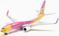 Herpa Boeing B737-86N(WL), společnost Nok Air, Named "Nok Petchnaamngern / นกเพชรน้ำเงิน", Thajsko, 1/500