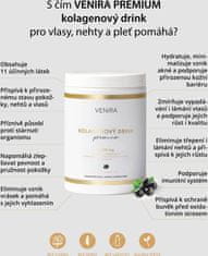 Venira PREMIUM kolagenový drink, černý rybíz, 324g