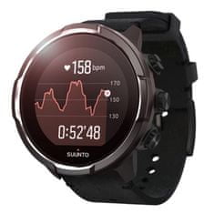 Suunto Suunto 9 Baro Titanium Black Leather + Microfiber