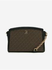 Michael Kors Tmavě hnědá dámská vzorovaná crossbody kabelka Michael Kors UNI