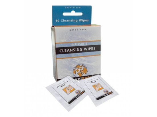 Travelsafe Antibakteriální ubrousky Cleansing Wipes TravelSafe