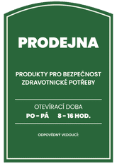 Traiva Štít na prodejnu s Vaším vlastním textem