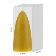 Ami Honey Sada 5 svíček z přírodního včelího vosku – Zednice rezavá 90 mm