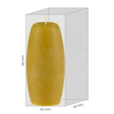 Ami Honey Sada 5 svíček z přírodního včelího vosku – Valchářka obecná 90 mm