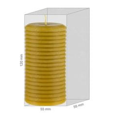 Ami Honey Sada 5 svíček z přírodního včelího vosku – Maskonoska proměnlivá 120 mm