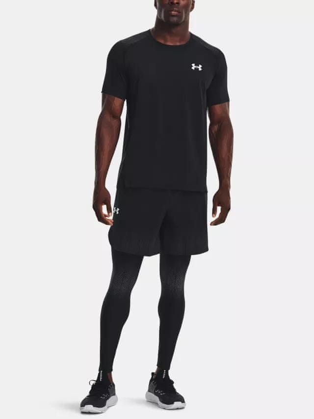 Kompresní legíny Under Armour UA HG Armour Prtd Legging-BLK 001 S