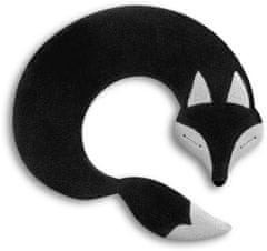 Leschi Hřejivý polštář na krk a ramena ve tvaru lišky, černá