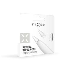 FIXED Náhradní hroty Pencil Tips pro Apple Pencil, 2ks, bílé