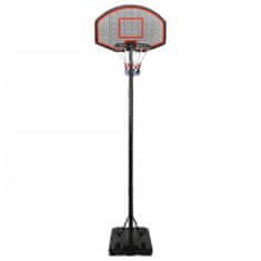 Vidaxl Basketbalový koš černý 282–352 cm polyethylen