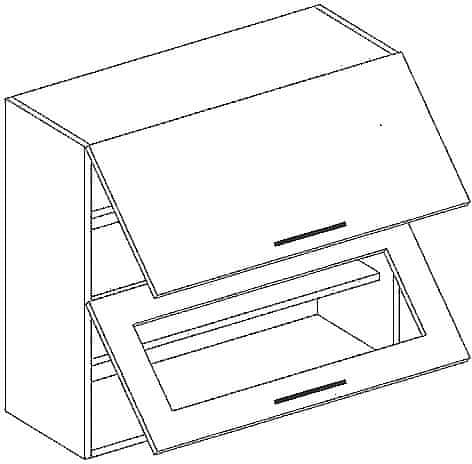 CASARREDO W80SP horní skříňka výklopná GOBI