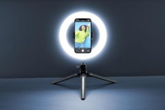 CellularLine Tripod Cellularline Selfie Ring s LED osvětlením pro selfie fotky a videa, černý