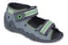 chlapecké sandálky SNAKE 250P086 šedé, hvězdičky velikost 24