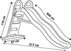 Smoby Skluzavka Funny 200cm červenozelená