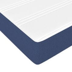 Vidaxl Taštičková matrace modrá 100 x 200 x 20 cm textil