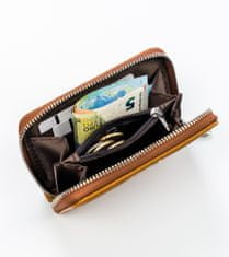 David Jones Šikovná dámská peněženka ze zrnité eko kůže se zapínáním na zip