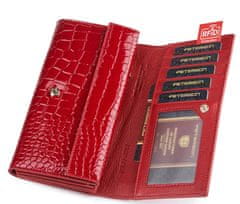 Peterson Dámská podlouhlá peněženka s motivem krokodýlí kůže