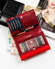 Peterson Stylová dámská peněženka z lakované přírodní kůže RFID