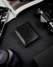 Rovicky Malá pánská peněženka z přírodní lícové kůže s přihrádkou na zip