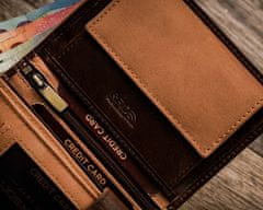 Peterson Dámská peněženka Tan tmavě hnědá One size