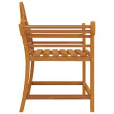 Vidaxl Zahradní židle 2 ks 91 x 62 x 94 cm masivní teakové dřevo