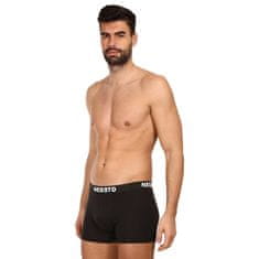 Nedeto 5PACK pánské boxerky černé (5NDTB001-brand) - velikost XXL