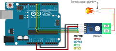 HADEX Převodník termočlánku "K" MAX6675 pro Arduino