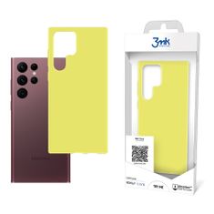 3MK ochranný kryt Matt Case pro Samsung Galaxy S22 Ultra (SM-S908) lime/žlutozelená