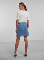 Pieces Dámská sukně PCPEGGY 17126258 Light Blue Denim (Velikost XS)