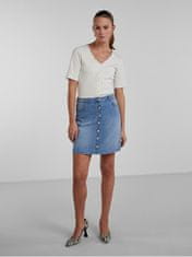 Pieces Dámská sukně PCPEGGY 17126258 Light Blue Denim (Velikost XS)