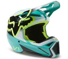 Fox Motokrosová helma V1 Leed Helmet Dot/Ece - Teal vel. M