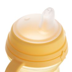 Canpol babies Hrneček se silikonovým pítkem FirstCup 250ml žlutý