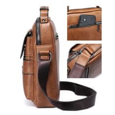 IZMAEL Pánská Crossbody Taška WEIXIER Bruno-Hnědá KP25264