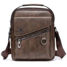 IZMAEL Pánská Crossbody Taška WEIXIER Carl-Tm.Hnědá KP25265