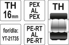 YATO Náhradní čelisti k lisovacím kleštím YT-21735 typ TH 16mm
