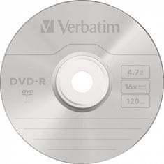 Verbatim DVD-R(25-Pack)Spindl/MattSlvr/16x/4.7GB