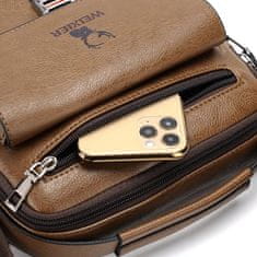 IZMAEL Pánská Crossbody Taška WEIXIER Evan-Hnědá KP25275