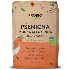 ProBio Mouka pšeničná celozrnná jemně mletá BIO 1 kg