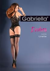 Gabriella Dámské punčochy Gabriella Erotica Linette 642 1-4 nero/černá 3/4-M/L