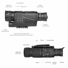 Secutek Monokulární digitální noční vidění SX40