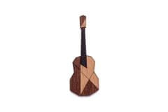 BeWooden Brož Guitar Brooch hnědá One size