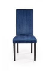 Halmar Jídelní židle Marty 2 černá/tmavě modrá