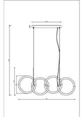 MAYTONI MAYTONI Závěsné svítidlo Node MOD165PL-L40G3K