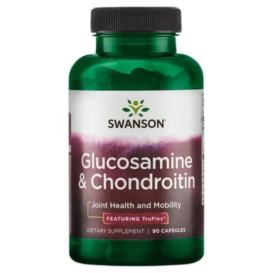 Swanson Glucosamine, Chondroitin, 90 kapslí