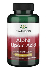 Swanson Alpha Lipoic Acid (Kyselina Alfa lipoová), 300 mg, 120 kapslí