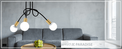 Tutumi Závěsný lustr PARADISE 60 cm černý