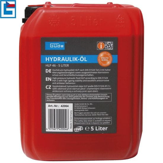 Güde HYDRAULICKÝ OLEJ HLP 46, 5 L