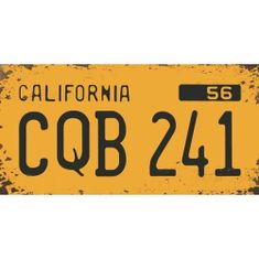 Retro Cedule Cedule značka California CQB 241