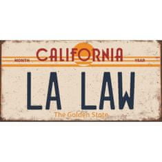 Retro Cedule Cedule značka California La Law